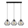 Opviq Diamond - 704-S1 Lámpara de araña negra ajustable